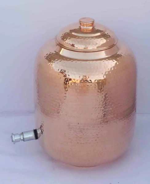 Copper Water Bottle (Cooler), 15 inch, Vedikcraft Moradabad